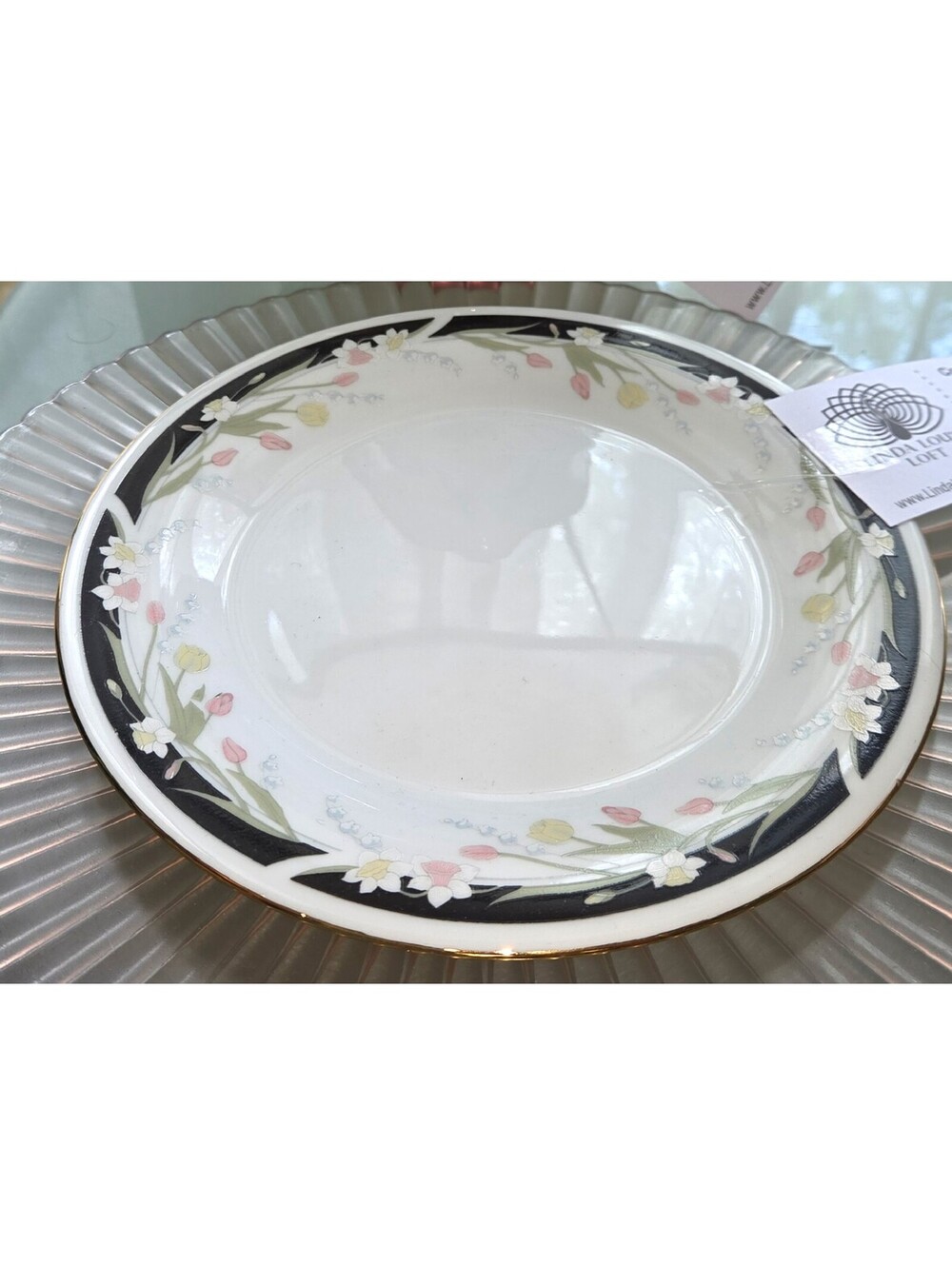 Set of FOUR Crown Ming Michelle Salad Plates Replacements 1980s China Floral